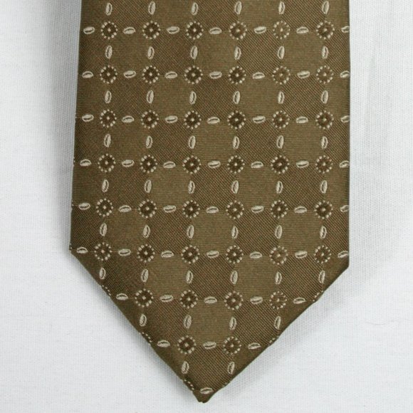 Michael Kors Mens Pink W Mini Flecks Geometric Silk Neck Tie Pink Size Regular